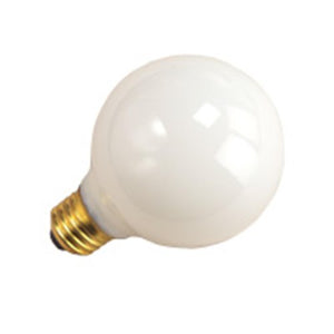 10 Qty. Halco 40W G25 WH Med 130V Halco G25WH40 40w 130v Incandescent White Lamp Bulb