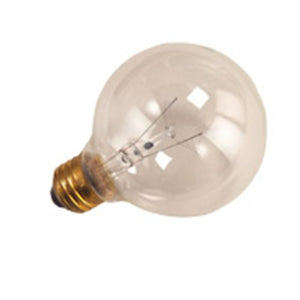 Halco 5001-25 Watt Light Bulb - G25 Globe - Clear - 3,500 Life Hours - 150 Lumens - Medium Base - 130 Volt