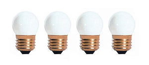 4 Qty. Halco 7.5W S11 White Med 130V Halco S11WH7.5C 7.5w 130v Incandescent Ceramic White Lamp Bulb