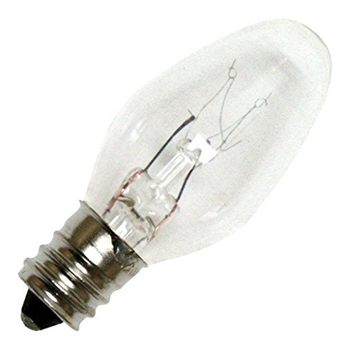 Halco 7014 - 4 Watt Light Bulb - C7 - Clear - Candelabra Base - 3000 Life Hours - 16 Lumens - 130 Volt