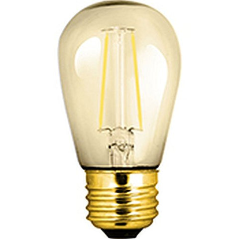 Halco Lighting Technologies S14AMB2ANT/822/LED 81140 S14 2W 2200K Amber Non-DIMMABLE Filament E26 ProLED