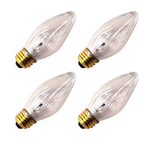 4 Qty. Halco 25W F15 CL Med 130V Halco F15CL25 25w 130v Incandescent Clear Lamp Bulb