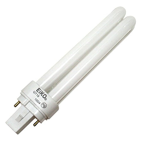 Eiko QT18/50 18W Quad-Tube 5000K G24D2 Base Fluorescent Halogen Bulbs