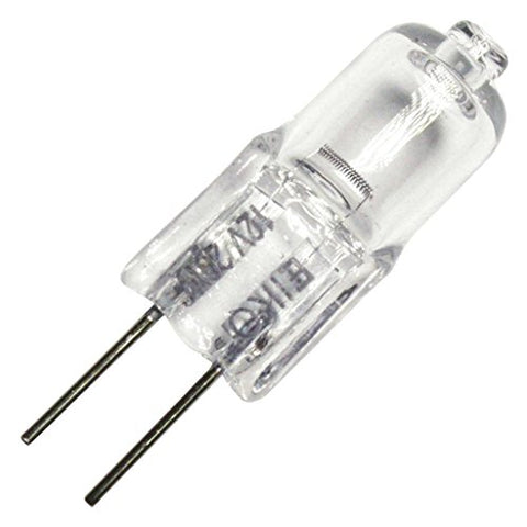 EiKO JC12V20W Model 03510 Quartz Halogen Lamp Light Bulb, 12 Voltage, 20 Watts, 1.67 Amps, G4 (Sub-Miniature 2-Pin) Base, T-3 Bulb, C-6 Filament, 1.38"/35.0mm MOL