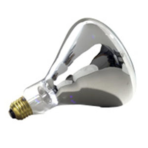 24 Qty. Halco 375W R40 CL 120V Heat 5M Prism R40CL375 375w 120v Incandescent Clear Infrared Prism Lamp Bulb