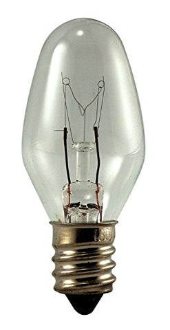 Eiko 4C7/120V 4W 120V C-7 Candelabra Screw Base Lamp Bulb