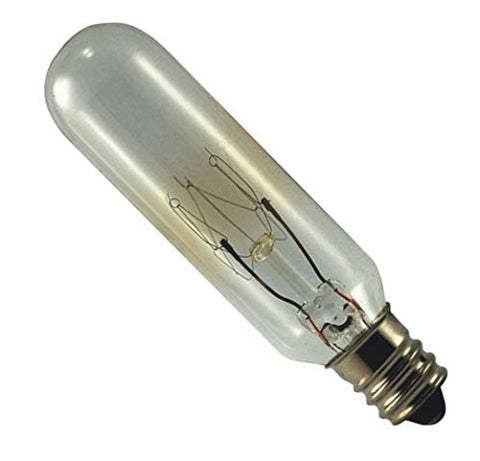 EiKO 43002 Model 15T6C-145V Miniature Halogen Bulb, 145V Rating, 15W, 0.1A, Candelabra Screw (E12) Base, T-6 Bulb, C-7A Filament, 90 Lumens